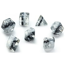 Eclipse Dice Set Luna Style, White and Black, by Gate Keeper Games