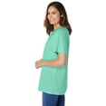 thumbnail image 3 of Woman Within Plus Size Eyelet Henley Tee, 3 of 6