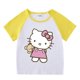 thumbnail image 3 of Hello Kitty-ropa de algodón con dibujos animados para niña, pantalones calientes para bebé, camiseta de manga corta, pantalones cortos, conjunto deportivo de dos piezas, novedad de verano, 3 of 5