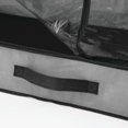 thumbnail image 3 of mDesign Fabric Under Bed Storage Organizer, Zippered, 2 Pack - Dark Gray/Black, 3 of 8