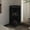 Black, variant on White Corner Bar Cabinet With Wine Rack And Open Display Shelf - Scratch-, Modern Small Space Piece For Primary Living