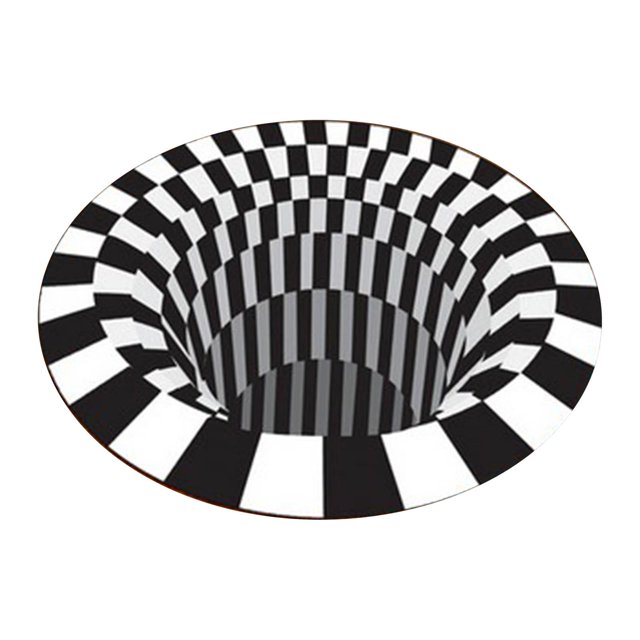 Alfombra de impresa en 3D, alfombra de óptica antideslizante, alfombra de área de baño de felpudo para , habitación de , sal , estilo B Macarena Alfombra ilusión