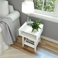 thumbnail image 5 of Plank+Beam Mid - Century Modern Nightstand with Cubby Shelf, Solid Wood Bedside Table for Bedroom, 5 of 6