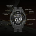 thumbnail image 4 of SMAEL Brand 8105 Cool Fashion Sports Digital Man Watch Waterproof Shockproof Alarm Clock Date Glow Mode Stopwatch ABS Case TPU Strap Round Dial Design Men's Wristwatch, 4 of 6