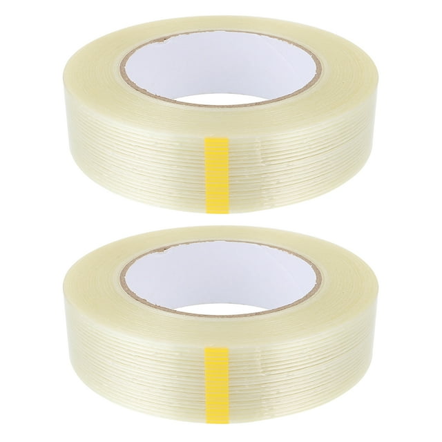 2 Rouleaux de Rubans en Fibre de Verre Ruban Renforcé Ruban de Réparation Ruban d'Emballage en Fibre de Verre