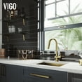 thumbnail image 5 of VIGO Gramercy Single Handle Pull-Down Spout Kitchen Faucet in Matte Brushed Gold, 5 of 10