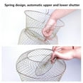 Galvanized Steel Wire Fish Baskets, Collapsible Wire Fish Baskets