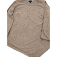 thumbnail image 2 of Womens Plus Winter Rose Ribbed Asymmetrical Triangle Hem Sweater 3X, 2 of 2