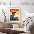 thumbnail image 6 of Diamond Art Kit for Adults, Penguin Surfing Ocean Sunset Waves Diamond Painting for Adults Beginners, DIY Diamond Art Painting Kits, 5D Diamond Painting Crafts for Home Decor 12x16 Frameless, 6 of 7