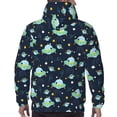 thumbnail image 7 of Goofa Galaxy With Ufo for Men's Hooded Sweatshirt - Lightweight Pullover Hoodie with Kangaroo Pocket, Perfect for Everyday Wear-Small, 7 of 7