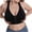 Black, variant on Bralettes for Women Zip Front Closure Sports Bra Seamless Full Coverage Breathable Workout Bras