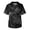 75#Dark Gray, variant on Men's Nursing Scrubs Short Sleeve Tie Dye V Neck Scrub Shirt Medical Work Uniform with Pocket Scrub Tops for Men Purple L