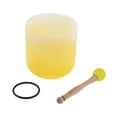 thumbnail image 2 of Cuenco Para De Cristal De Con Nota C De 7 Pulgadas Con Mazo Y Junta Tórica Instrumento De Rejación De Sonido, 5 Colores Para Elegir Amarillo CUTICAT Cuencos de cristal de cuarzo, 2 of 6