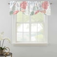 thumbnail image 2 of Red Coral Tie Up Window Valance Sage Green Starfish Ocean Coastal Seashell Tie-up Valance for Kitchen Windows Adjustable Small Curtain Balloon Shades for Kitchen Bathroom Cafe 60x18inch, 2 of 9