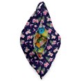 thumbnail image 3 of Navy and Blush Lounger Chair Bag, Tropical Flower Bouquets and Flying Hummingbirds Tiny Little Hearts, High Capacity Storage with Handle Container, Lounger Size, Indigo Green Pink, by Ambesonne, 3 of 5