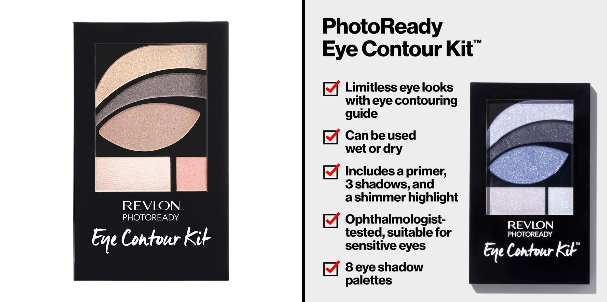 Revlon Eyeshadow Paette 505 Impressionist, 0.01 Oz & Revlon Eyeshadow Paette 523 Rustic, 0.01 Oz