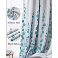 thumbnail image 3 of Blue Kitchen Curtains Polka Dots Watercolor Abstract Art Cafe Short Curtains for Bathroom Blackout Window Curtain Grommet Small Window Treatment Tier Drapes for Bedroom Living Room 52"x45"x2, 3 of 9