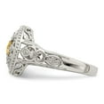 thumbnail image 3 of Shey Couture Sterling Silver Rhodium-plated with 14K Accent Diamond Ring, 3 of 7