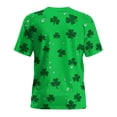 thumbnail image 4 of St Patricks Day Shirt Men Short Sleeve Round Neck Tops Irish Shamrock Green Graphic Tees Novelty 3D Print T-Shirt Summer Basic Shirts, 4 of 8