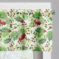thumbnail image 5 of Ambesonne Rowan Valance & Curtain, Green Leaves Wild Fruits, 55"x45", Apple Green Fern Green, 5 of 6