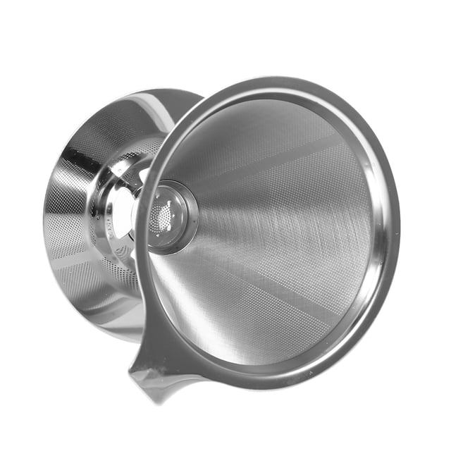 Stainless Mesh Filter Cup, Pour Over Coffee Dripper, 3.94 X 2.36inch Durable Washable And Reusable Stainless Steel For Camping Home