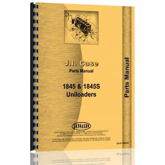 Case 1845 Uniloader Parts Manual