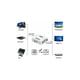 thumbnail image 2 of Convertidor HDMI a AV HDMI2AV HDMI a RCA Conmutador HDMI 1080P (Blanco), 2 of 3