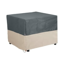 Modern Leisure Renaissance Ultralite Square Fire Pit Table Cover, 42"L x 42"W x 22"H, Gray