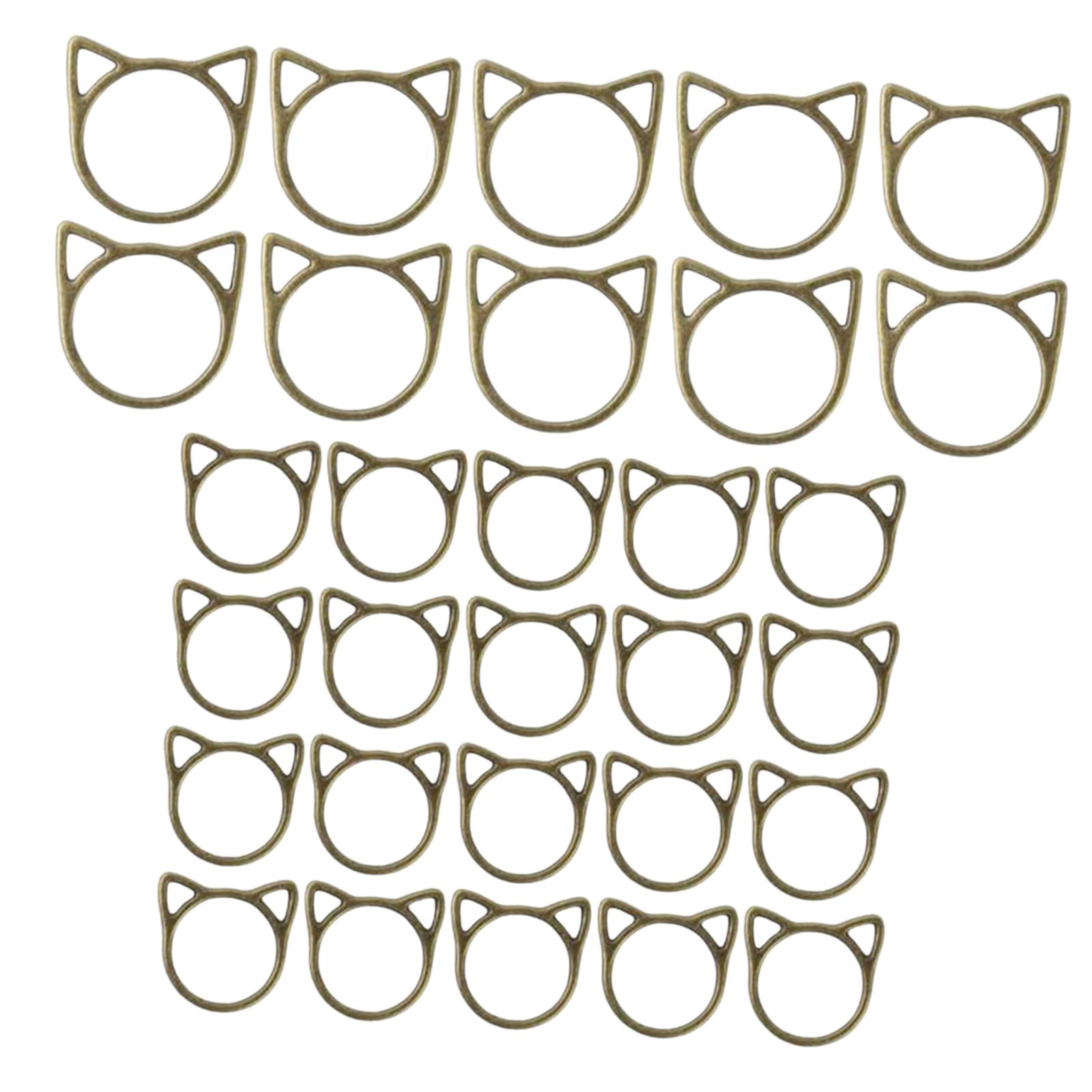 HOMYL 6x Charming Collection of 30 Knitting Stitch Markers for Crafting Projects
