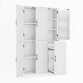 thumbnail image 3 of 67" Kitchen Pantry Storage Cabinet, Large Food Pantry with 5 Doors & 9 Adjustable Shelves, Buffet Hutch with Pull-Out Shelves & 3-Tier Door Shelves for Kitchen, Dining Room, 3 of 10