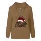 thumbnail image 4 of Puntoco - Blusa de manga larga con bolsillo estampado a la moda para mujer, tops casuales, sudaderas con botones Puntoco Puntoco-3848, 4 of 5