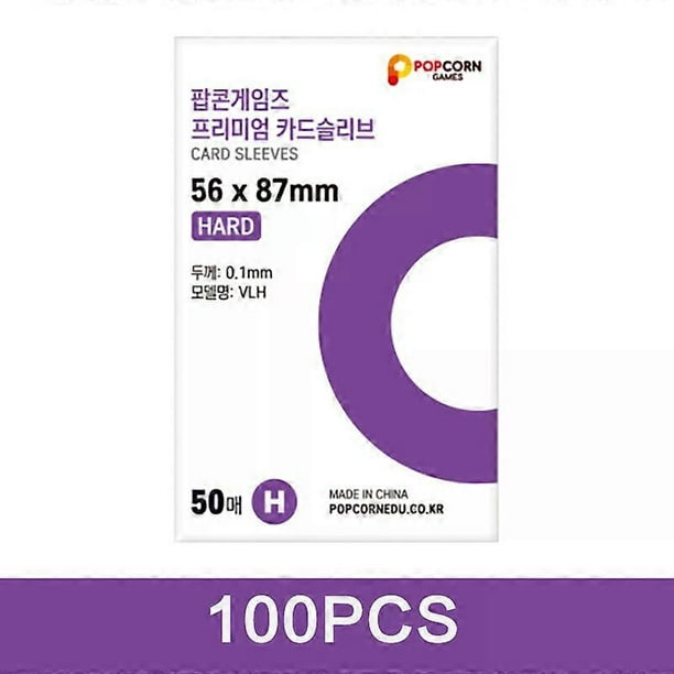 50/100/150pcs Korea Card Sleeves Clear Acid Free CPP HARD Photocard Holographic Protector Film Album Binder Photo Popcorn Card