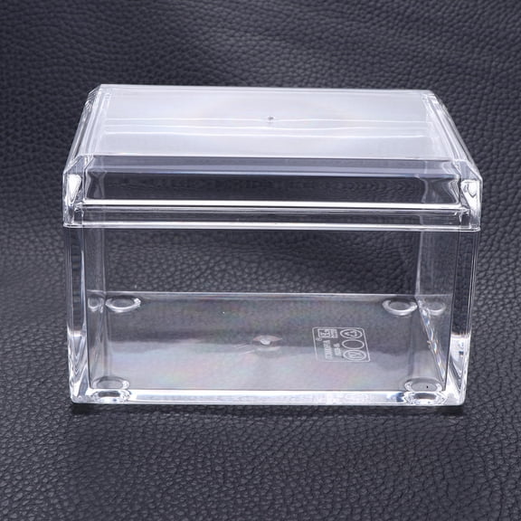 CRILSTYLEO Clear Acrylic Storage Container for Tea Bags with Dust Proof Cover