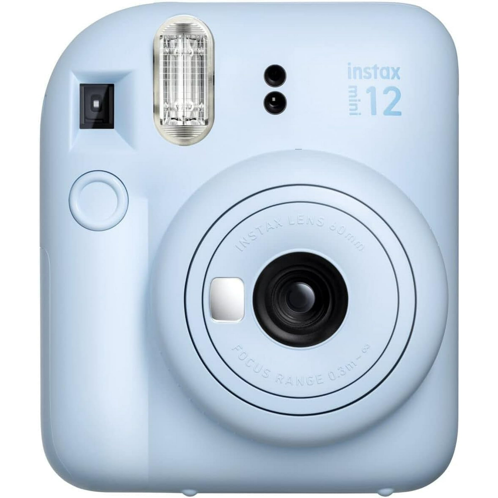 FUJIFILM INSTAX MINI 12 Instant Film Camera ( Pastel Blue ) + Fujifilm Instax Mini Twin Film bundle ( 40 Sheets )