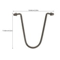 thumbnail image 2 of OULII 1 Set V Shaped Rain Chain Clip for Outdoor Use Metal Gutter Adapter, 2 of 8
