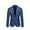 Dark Blue, variant on Men'S England Solid Color High Quality Casual Single Breasted Suit Red M