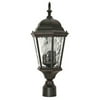 Nuvo 60/798 Post Lantern with Clear Water Glass, Old Penny Bronze