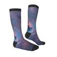 thumbnail image 3 of Vsdgher Watercolor Sky Dragon Print Thigh High Socks Extra Long Stretchy Sock Women Over Knee High Opaque Stocking Daily Wear, 3 of 5