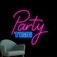 thumbnail image 3 of Handmadetneonsign Party Time Neon Sign, Party Wall Art Decor, Party Neon Light, Home Bar Pub Wall Decor, 3 of 5