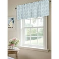 thumbnail image 6 of Blue Ethnic Curtain Valances for Windows, Vintage Country Medallion Printed Flower Kitchen Valance Window Treatment, Light Filtering Block Curtains for Bathroom/Bedroom/Living Room 42'' x 18'', 6 of 9