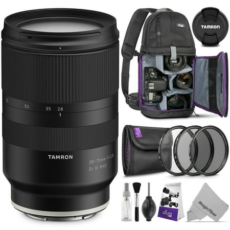 Tamron 28-75mm f/2.8 Di III RXD Lens for SONY E Mount Cameras w/ Advanced Photo and Travel Bundle (Tamron 6 Year Limited USA (Best C Mount Lenses)