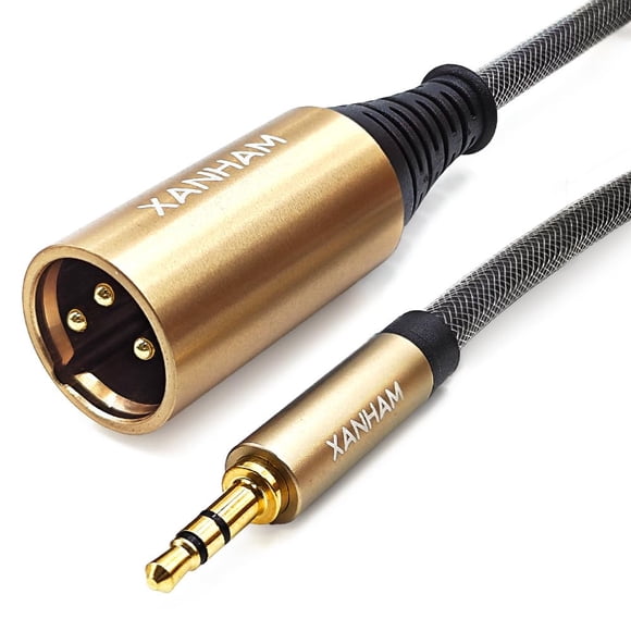 Cable XANHAM XLR macho a conector macho de 3,5 mm (1/8), 2 m TRS