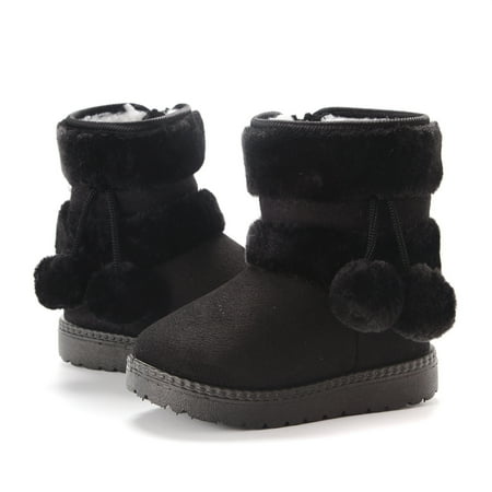 

Rdeuod Toddler Boots Toddler Snow Boots for Boys Girls Kids Outdoor Shoes Non Slip Booties With Side Zipper Girls Fashion