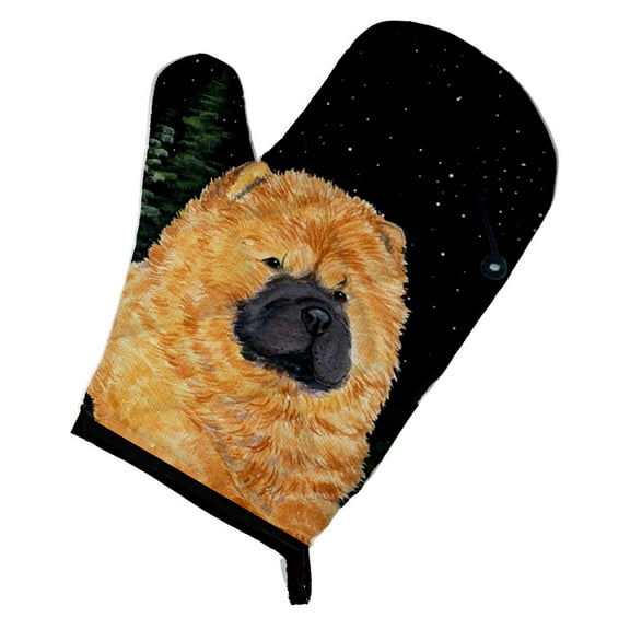 Starry Night Chow Chow Oven Mitt