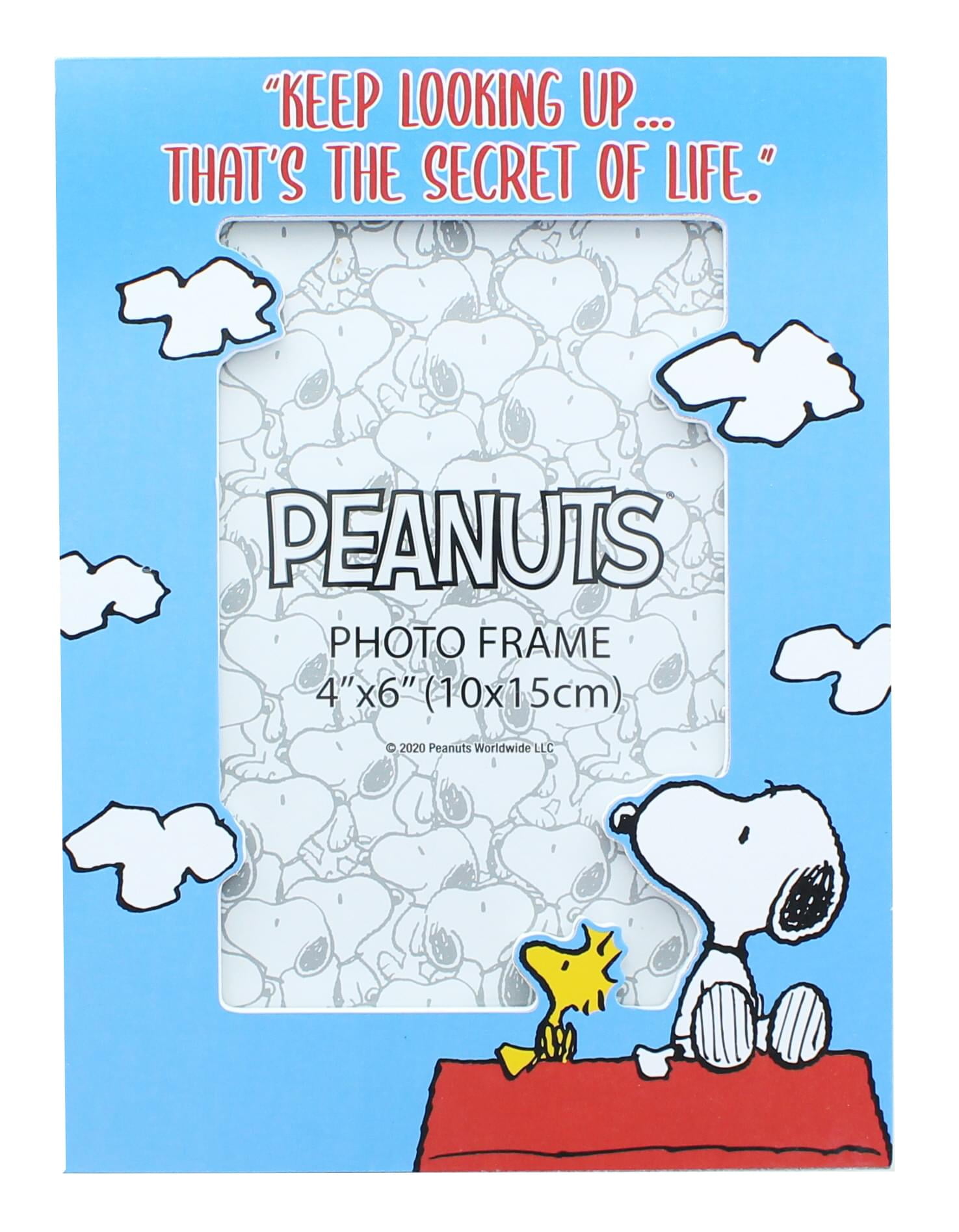 Peanuts Keep Looking Up 4 X 6 Inch Die Cut Photo Frame Walmart Com