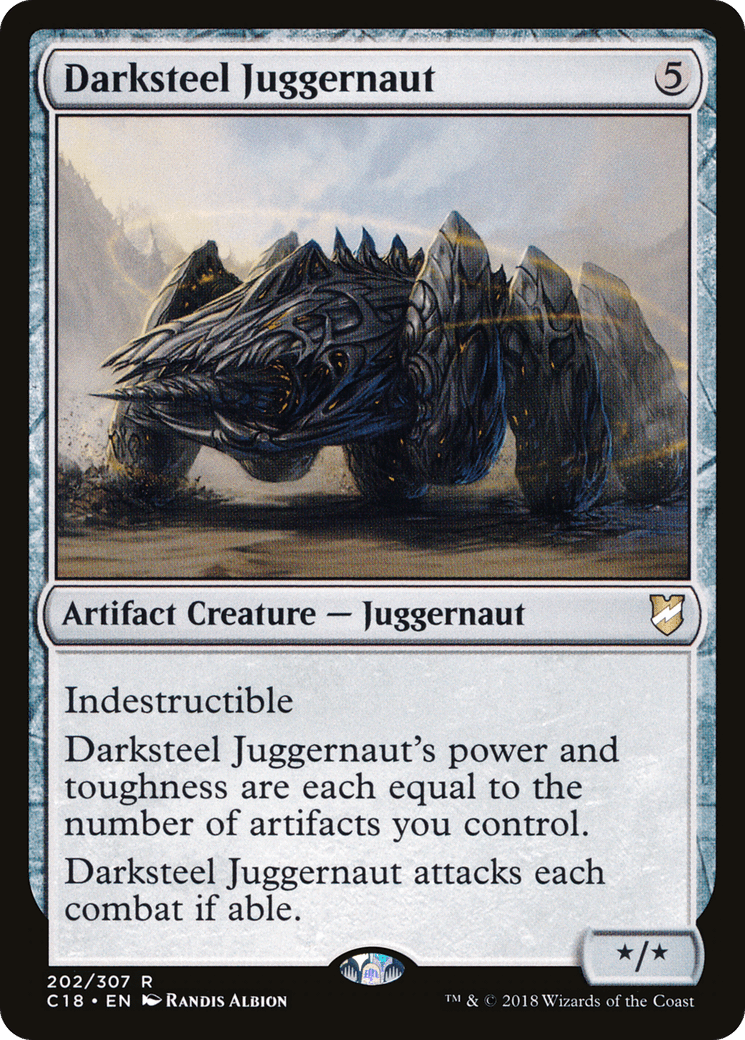 Collectible Darksteel Juggernaut | Commander 2018 | Magic: the ...