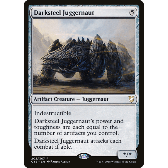 Collectible Darksteel Juggernaut | Commander 2018 | Magic: the ...