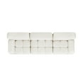 thumbnail image 6 of Marcel 109.5" Bubble Modular Modern 3-Piece Sofa, Ivory White Boucle, 6 of 8
