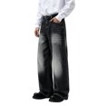 thumbnail image 3 of GrmtClth Y2k Baggy Flared Jeans for Men Casual 90s Vintage Bell Bottom Jeans Wide Leg Denim Pants Trendy Relaxed Fit Grunge Pants M, 3 of 7