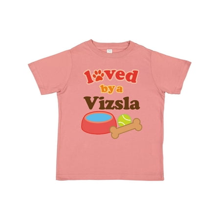 

Inktastic Vizsla Loved by a (Dog Breed) Gift Toddler Boy or Toddler Girl T-Shirt